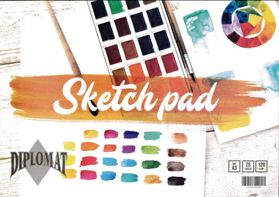 Spiral Sketch Pad A4 25 Pages 120 Gsm