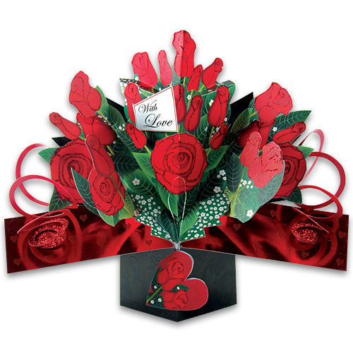 Valentine Card - 3D Pop Up - With Love