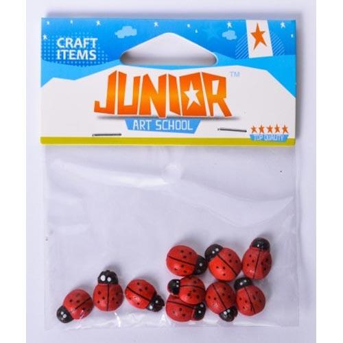 Craft Ladybugs Wooden - 10 Pcs