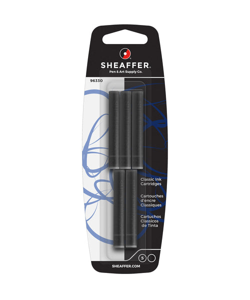Sheaffer Classic Black Ink Cartridges Pack of 5pcs