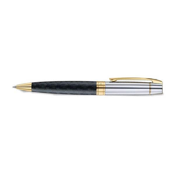 Sheaffer 300 Engraved Matt Black Ballpoint Pen with Gold-Plated Trim