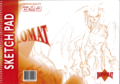 Spiral Sketch Pad A3 25 Pages 120 Gsm