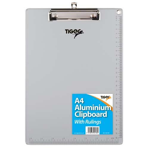 Clipboard Single Aluminium A4 With Ruling