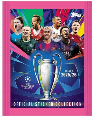 Topps UEFA Champions League 2025/2026 Sticker Booster -x 1 Pack