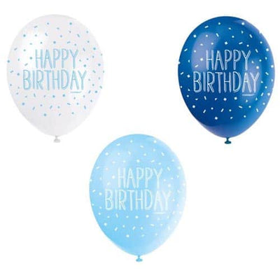 Party Balloons printed HAPPY BIRTHDAY