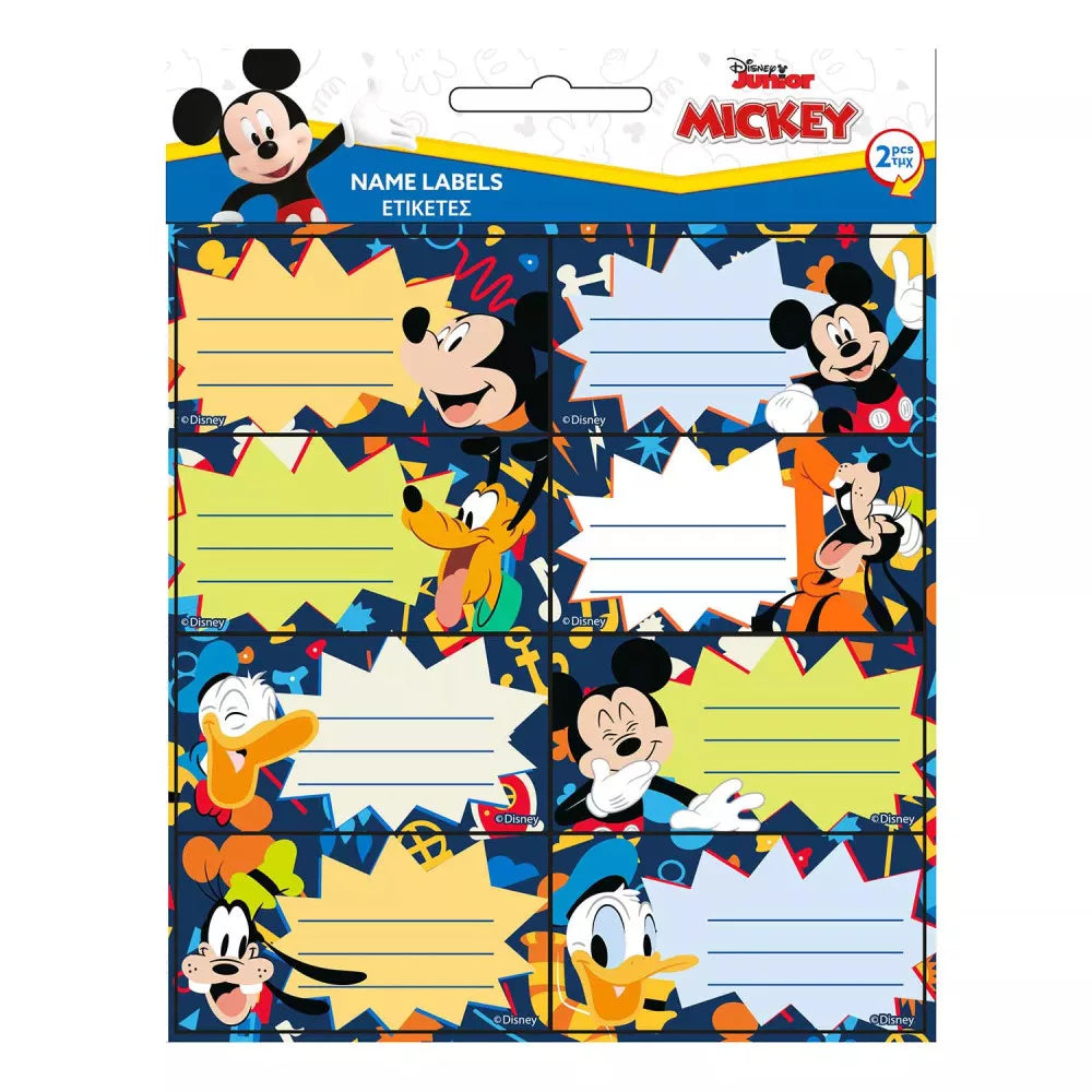 Disney Mickey Friends school Lables
