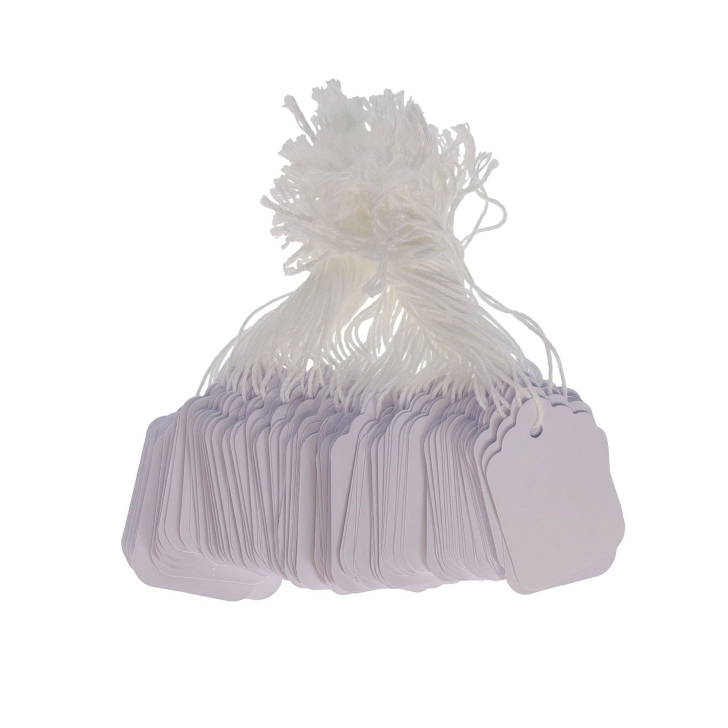 WhiteTags with string -36mm x 53mm Pack of 100
