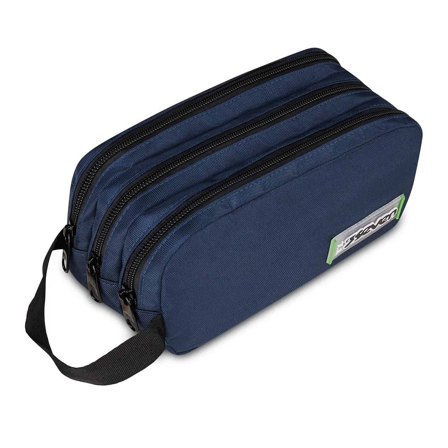 Seven Freethink Unisex 3-Zip Pencil Case - Blue