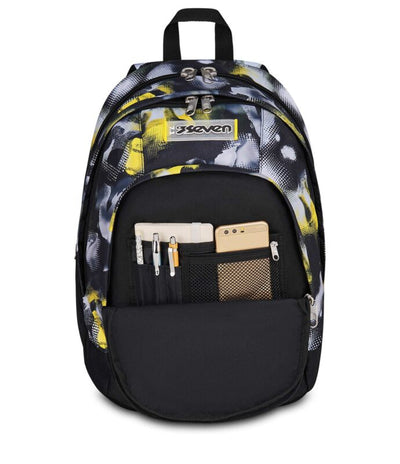 Seven Zaino Dual Golden Paint Backpack - 2 Large compartments Fit A4