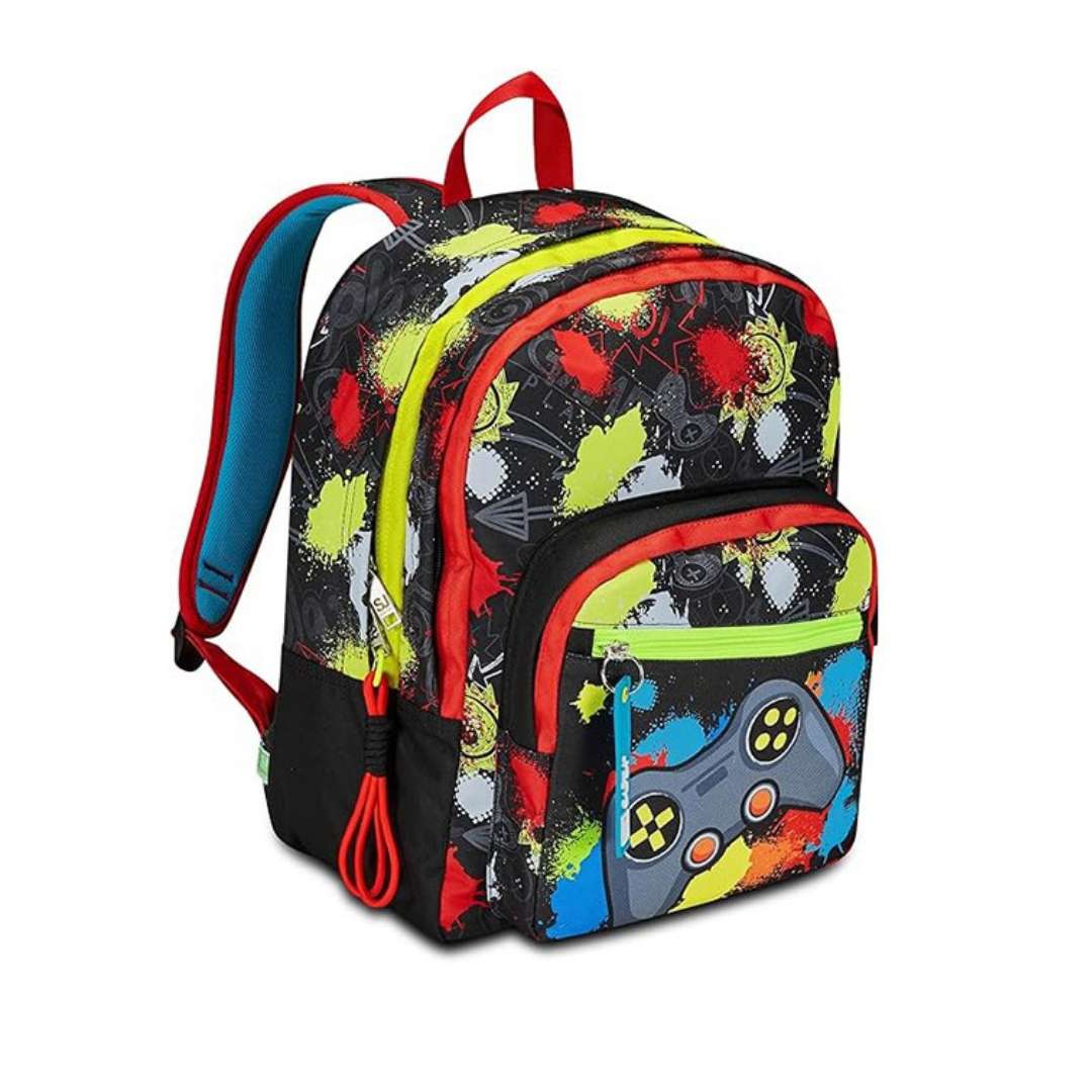 Seven Sj Gang Playjam Boy School Bag 2 Zip Fit A4