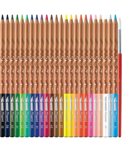Metal Box X24 Aquarel Pencils + Brush