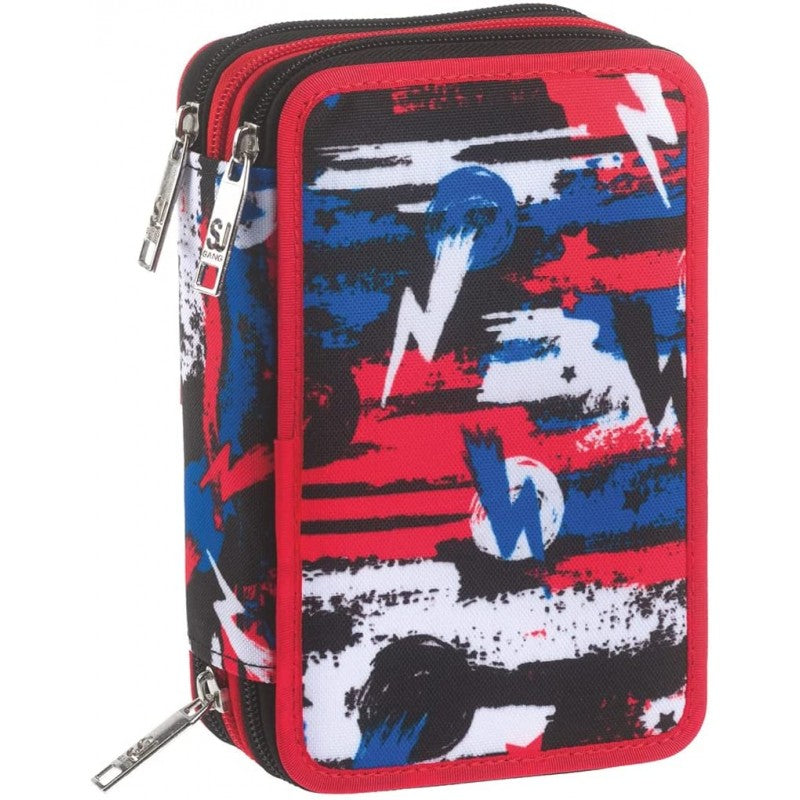 Seven 3 Zip Filled Pencil Case Ever Urban Boy