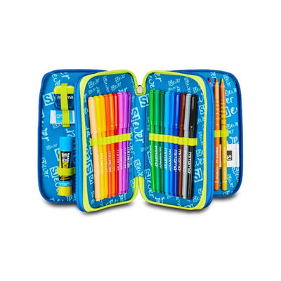 SEVEN SJ Gang Skate Boy Filled 3 zip pencil case