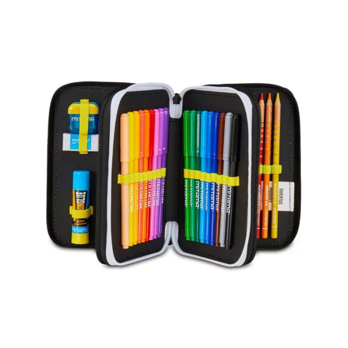 YUVENTUS - 3 zip filled pencil pocket