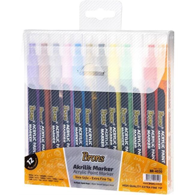 Acrylic Paint Marker X12Pcs