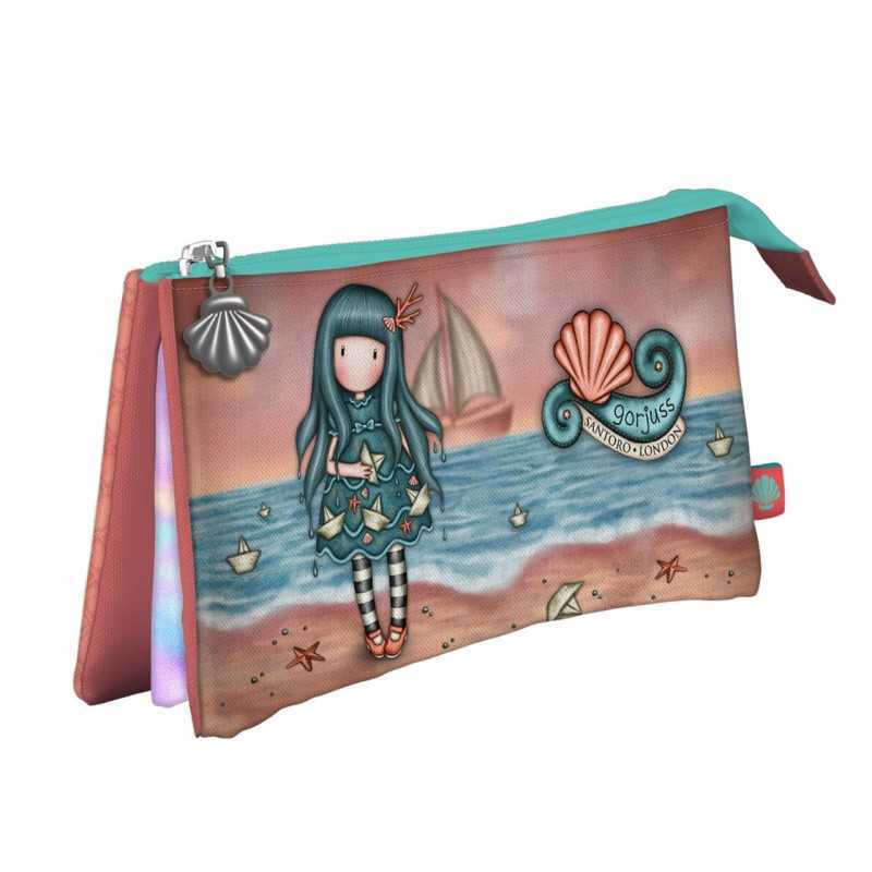 Santoro Gorjuss Triple Pencil Case Washed Ashore