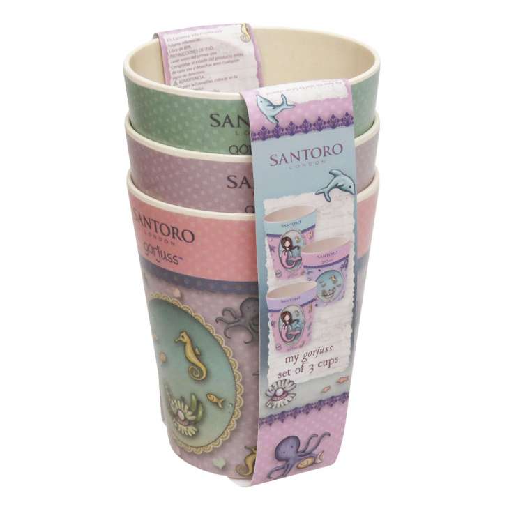 Santoro London - Set Of 3 Cups 350Ml - Gorjuss