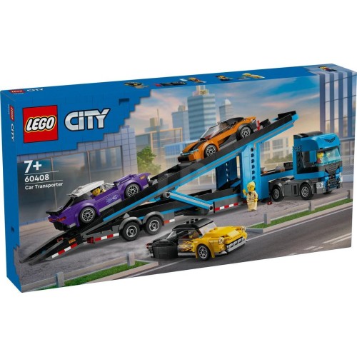 LEGO City 60408 Car Transporter Truck with Sports Cars