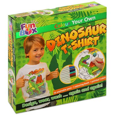 Colour Your Own Dinosaur T-Shirt Box Set