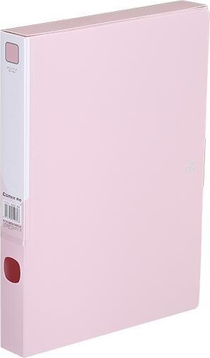 BOX FILE A4 35MM WTH BUTTON - PASTEL PINK