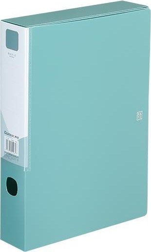 BOX FILE A4 35MM WTH BUTTON - PASTEL GREEN