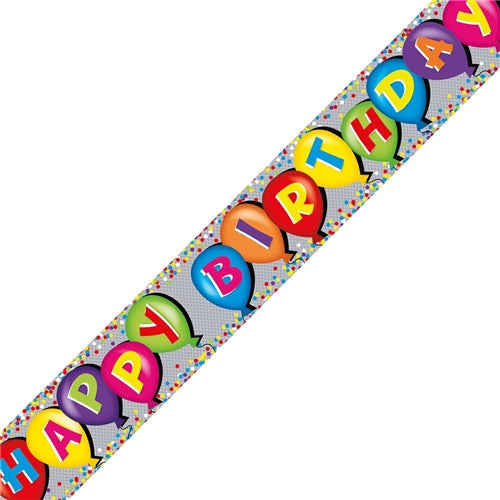 Happy Birthday Banner 2.6Mtrs Long