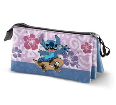 Disney Stitch 3 zip Pencil Case