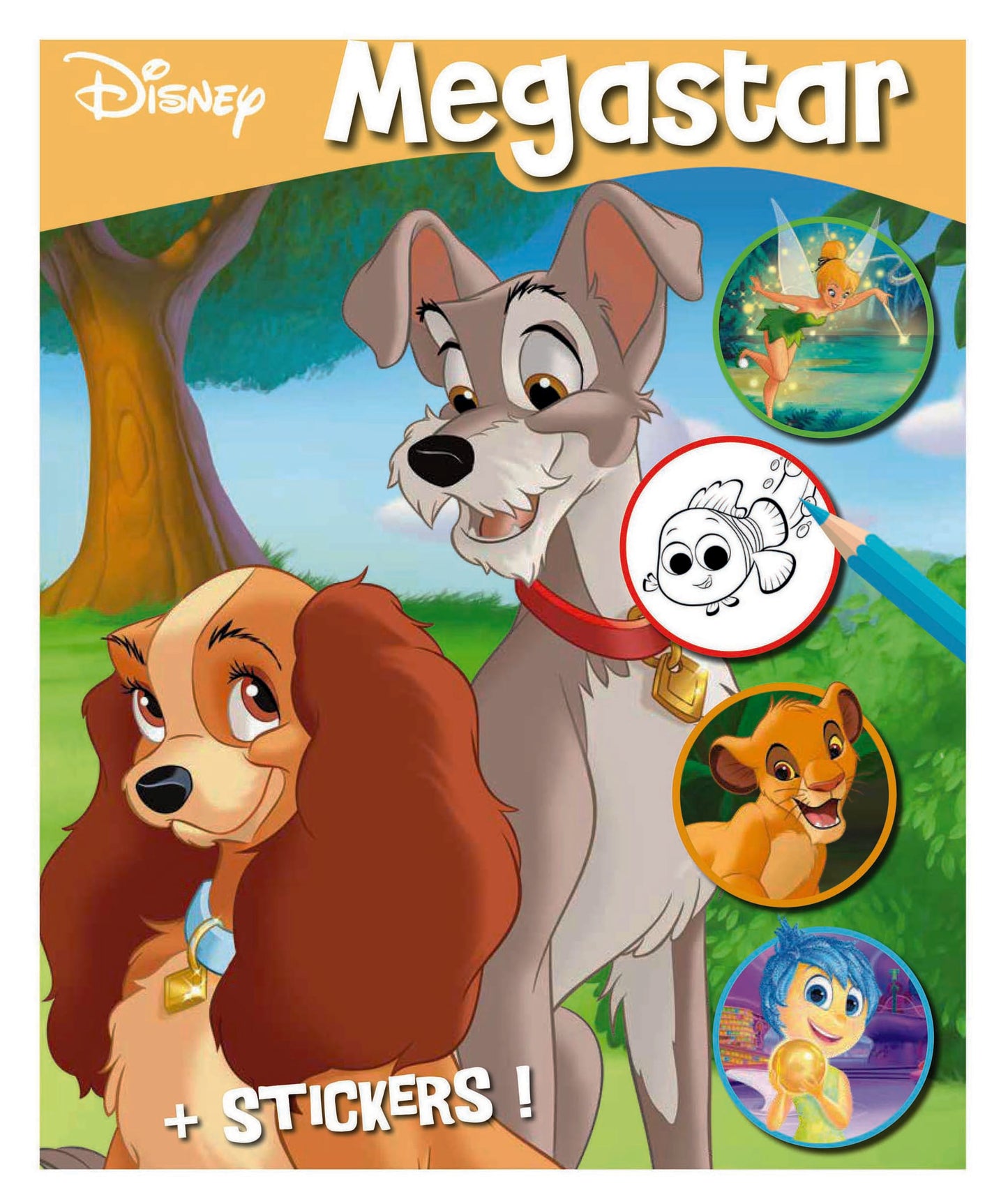 Disney Megastar Colouring Book With Stickers