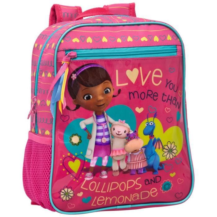 doc mcstuffins mini backpack Disney for Kids - 11" Backpack Purse for Girls with Adjustable Shoulder Straps | Doc McStuffins Small Bag Set with detachable purse Doc McStuffins Backpack - Cool