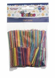 Wooden Colored Macth Sticks 50Mm - 100Pcs