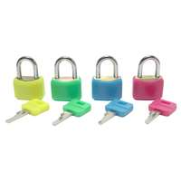 Abs Covered Solid Brass Padlock 4Pc Set 20Mm
