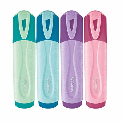 Glitter Highlighters Pastel X4
