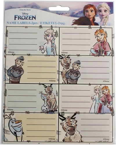 Disney Frozen Adventure Notebook Labels - 16 Pieces