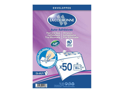 White Envelope x50pcs C6 162X114