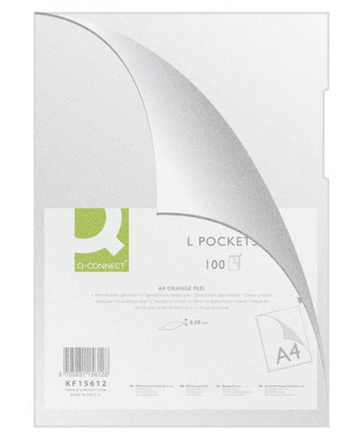 L shaped folders A4 - 80mic x100pcs