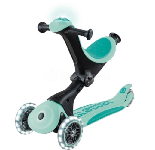 Globber GO UP DELUXE LIGHTS 5-in-1 Scooter - Mint Green