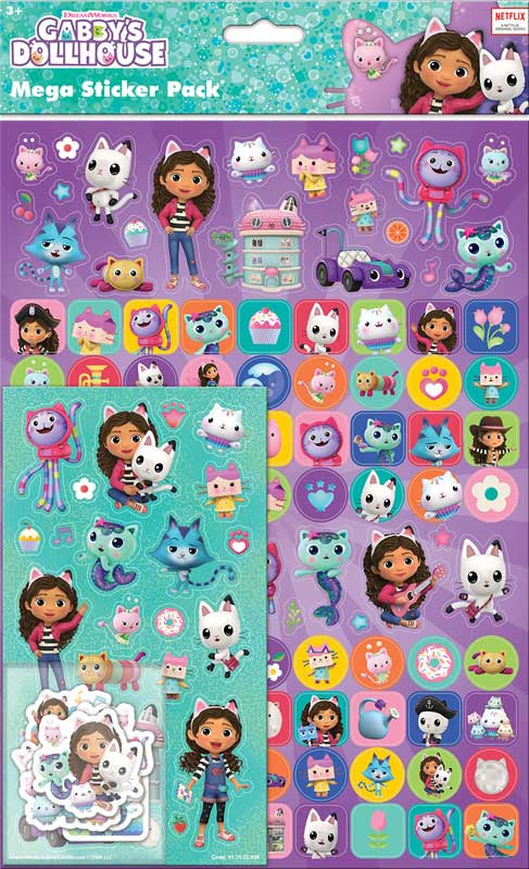 Gabbys Dollhouse Mega Sticker Pack
