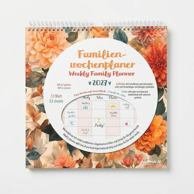 Calendar Flowers 2027 - Family Planer