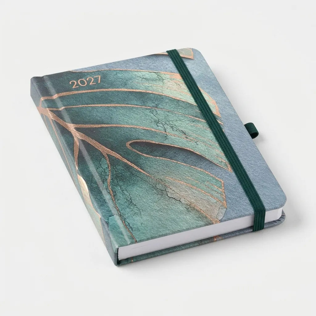 Diary 2027 Hardcover with Elastic Closure