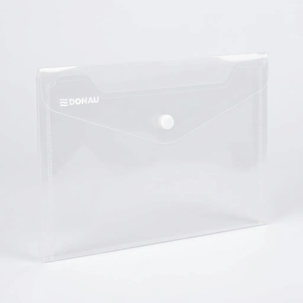 Button Folder DL 22 x 12 cm transperant