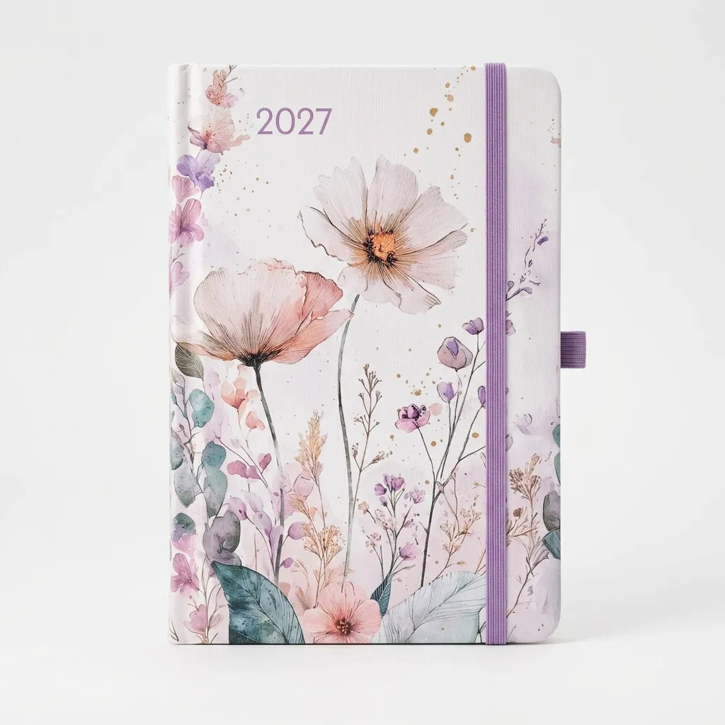 Diary 2027 Hardcover with Elastic Closure