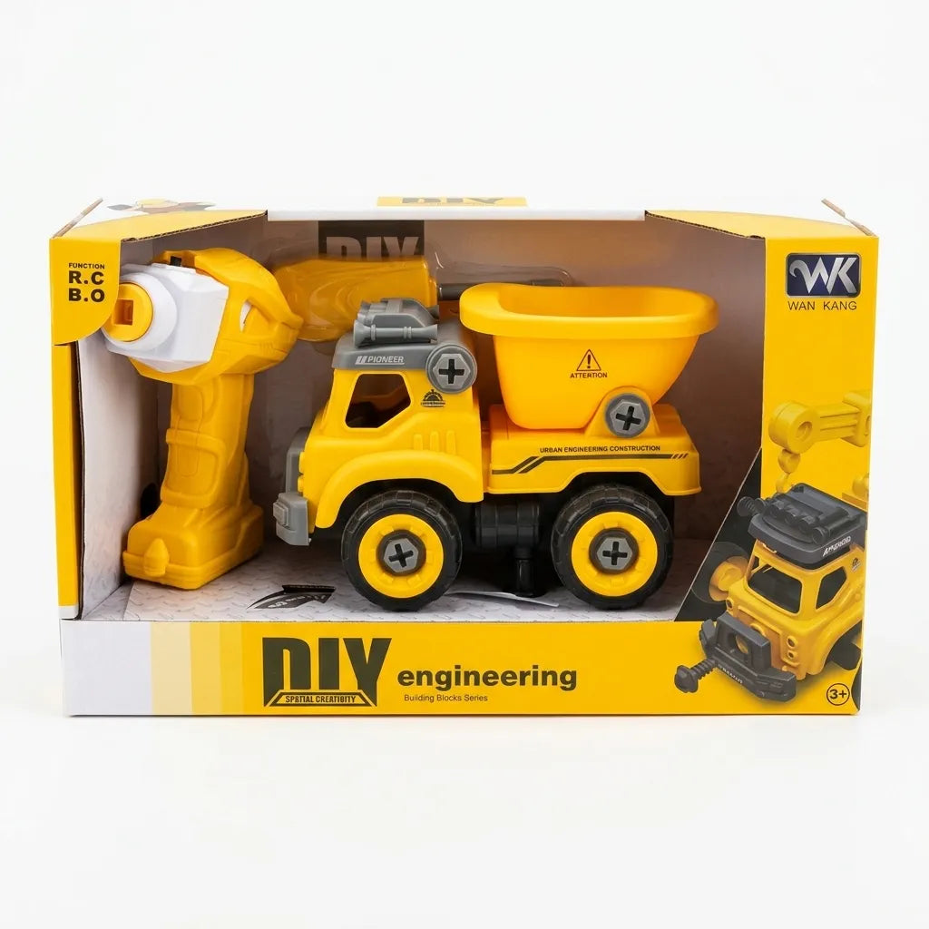 DIY Engineering Building Blocks Series Construction Truck