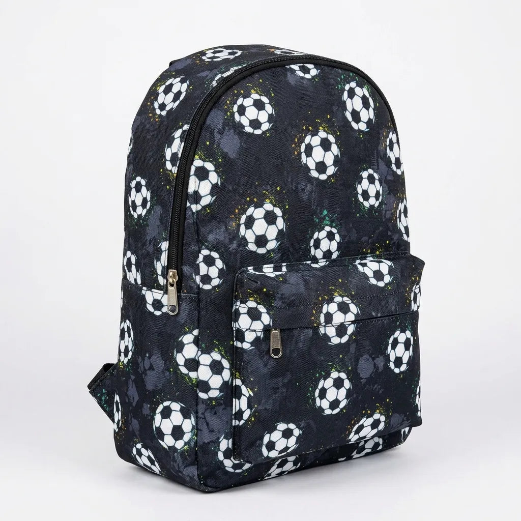 Soccer Ball Pattern Backpack fit A4