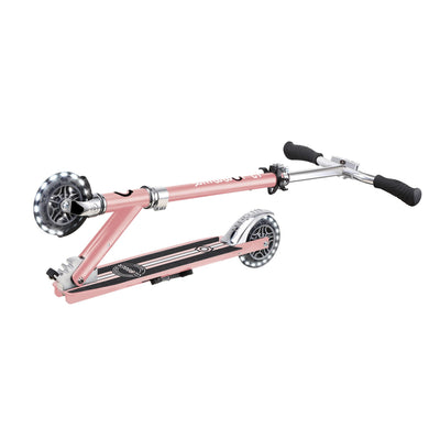 Globber Flow Element Lights Chrome Rose Scooter