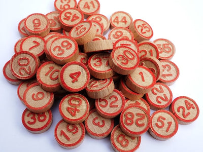 Bingo Wooden Numbers 1-90