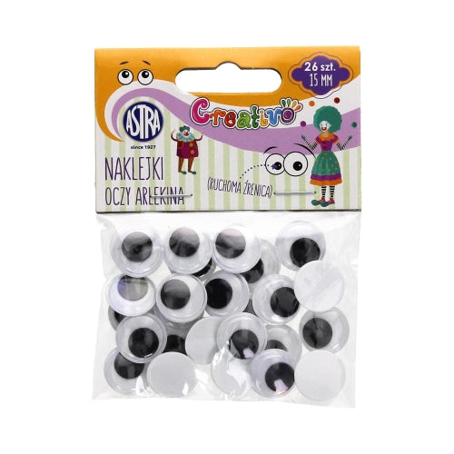 Google eyes 26 pcs x15 mm