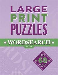 Large Print Puzzles - Wordsearch