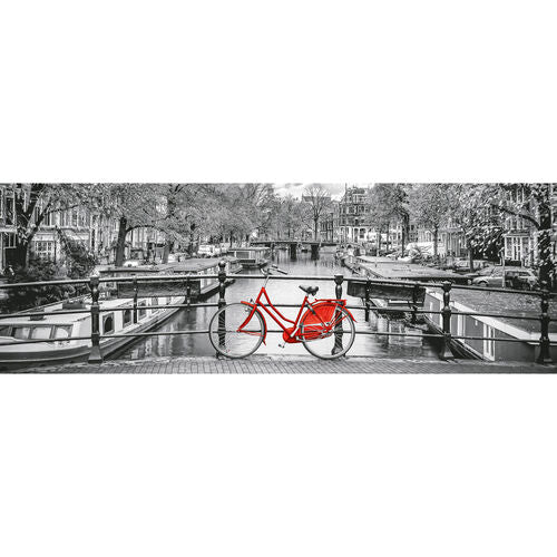 Puzzle X1000Pcs - Panorama Amsterdam Bicycle
