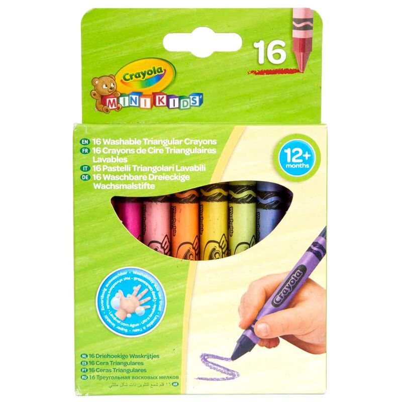 Crayola Washable Triangular Crayons X16