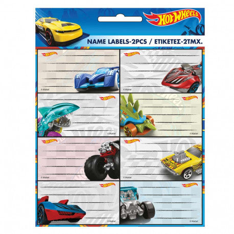 16 Hot Wheels Labels